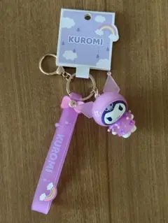 レインコートを着ていて可愛いクロミ　バッグチャーム