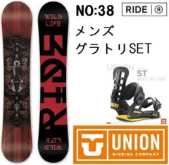 RIDEライド+UNIONユニオンメンズスノーボードグラトリ向き