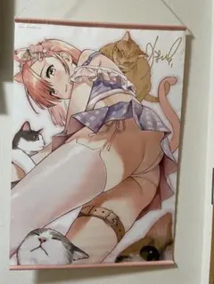 あまくち少女(うまくち醤油) エアコミケ2 新刊有償特典 B2タペストリー