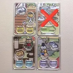 ねこあつめ2　2ピースアクリルスタンド 3種セット たてじま やまねこ まろまゆ