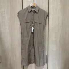 新品タグ付き　BALLSEY ボールジィ シャツワンピース ベージュ 38