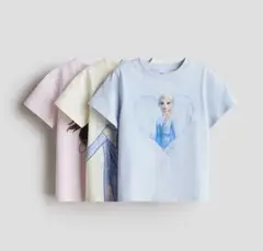 Ｈ＆Ｍ★アナと雪の嬢王 Tシャツセット 半袖 ディズニー プリンセス エルサ