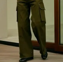 soerte Wide straight military pants