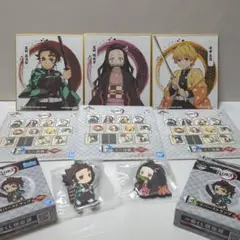 【初期】鬼滅の刃　1番くじ ミニ色紙　ラバーストラップ