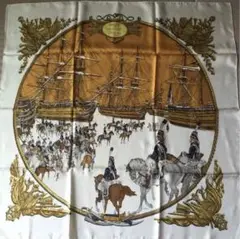 HERMESエルメス カレ90MARINE ET CAVALERIE 海と騎兵隊