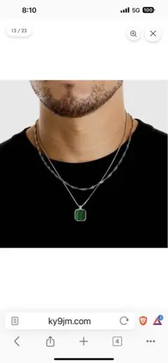 KY9 JM ダブルネックレス Pendant × Chain (Gold) – KY9 JM