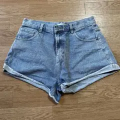 KBF ライトブルー デニムショートパンツ