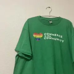 GILDAN ギルダン　ヴィンテージ　メンズ　Tシャツ　グリーン　XL プリント