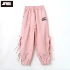 【160cm】 サイド リボン ナイロン パンツ ピンク