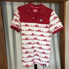 ⛳️ニューバランスゴルフnewbalance⛳️メンズ半袖ポロシャツ　M 総柄