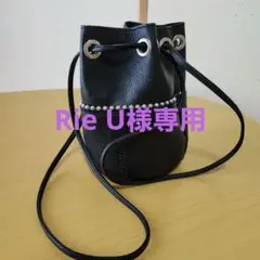 ほぼ新品★マルコマージ marco masi スタッズショルダーバッグ レザー黒