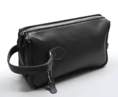 【匿名送料込み★新品】牛革ヴィンテージ加工　ダレスモデル　ミニセカンドバッグ　黒