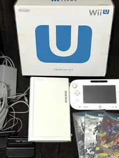 WiiUプレミアムセット32GB白 すぐに遊べるレアソフト3本付き