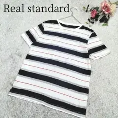 【リアルスタンダード】メンズ トップス ボーダーTシャツ Lサイズ