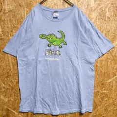 【L】GILDAN(ギルダン) グラフィック Ｔシャツ 青・ブルー 318