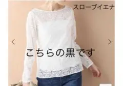 未使用 黒レース トップス スローブイエナ