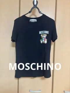 MOSCHINO テディベアプリント 半袖Tシャツ ブラック