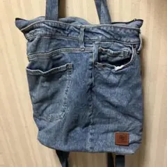 【未使用】デニムリュック型バッグ