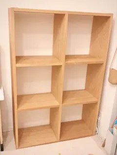 無印良品 スタッキングシェルフ(3段×2列 オーク)