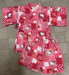 ハローキティ 甚平 95cm ピンク