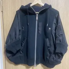 sacai★7部袖ドルマンパーカー