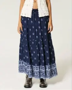 HOLLISTER タグ付き新品未使用 ティアードマキシスカート XS