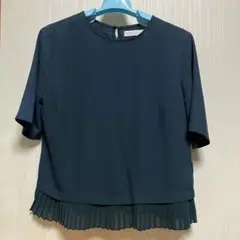 sense of place裾プリーツ半袖カットソーフリーサイズ〜Lサイズ
