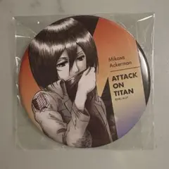 進撃の巨人 wit ミカサ BIG缶バッジ 希少