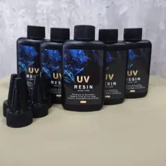 UVレジン液　 500g （100g5本）　DIY　 透明　 硬化樹脂