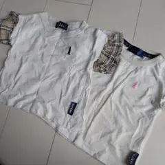 East Boy フリル付きTシャツ 2枚セット 90