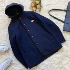 良品✨ダントン【L相当】ウールコート ウールモッサ ジャケット ブルゾン 紺色