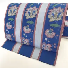 【着】13447o 着物 九寸名古屋帯 花紋様
