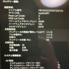 MacBook本体 充電器付き