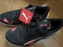 Puma ヴェロシティニトロ3 ランニングシューズ ブラック/ピンク　28cm