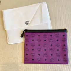 【未使用】MCM クラッチバッグ 紫