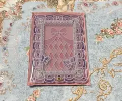 フクヤ　インスタントフォトアクリルフレーム　メルヘンステンドグラス　紫　１個①