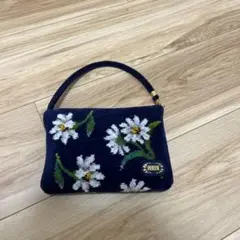 紺エコバッグ
