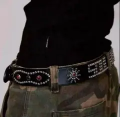 Chrome Gang Belt y2k studs archive afb