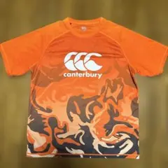 canterbury オレンジ迷彩柄 Tシャツ