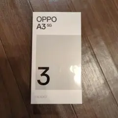 【新品未使用】OPPO A3 5G ブラック本体