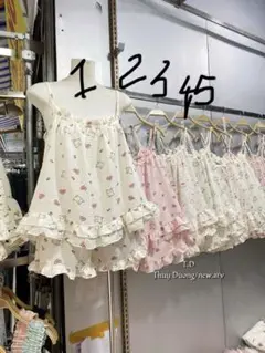フリル付きキャミソールルームウェア 新品　パジャマ