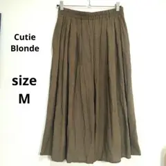 Cutie Blonde イージーフレアパンツ　ガウチョパンツ　М　カーキ