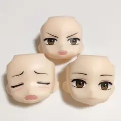 「真剣顔、戦闘顔、極楽顔」 ねんどろいど　顔パーツ3種