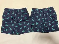 babyGAP ベビーギャップ　恐竜柄パンツ　2着セット　80cm 双子