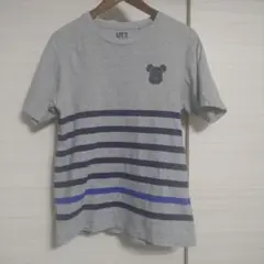 M●UT ユニクロ×メディコムトイ ベアブリック Tシャツ●グレー