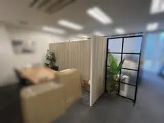 木目調オフィスパーテーション 高さ180cm