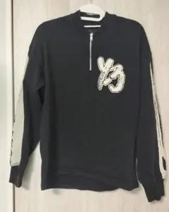 Y-3 ハーフジップスウェット ブラック XS