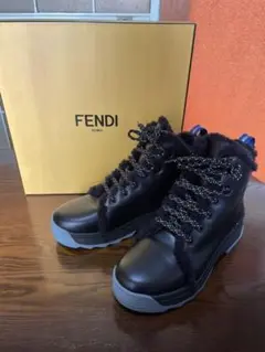 FENDI ブーツ ハイカット ムートンファー サイズ36-23㎝