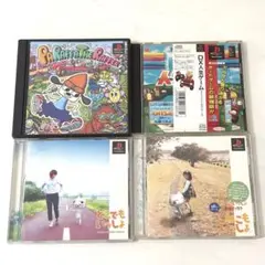 ps1 ソフト 4本セット パラッパラッパー DX人生ゲーム どこでもいっしょ