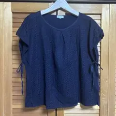 【美品】MACKINTOSH PHILOSOPHY ♡ネイビー半袖トップス 38